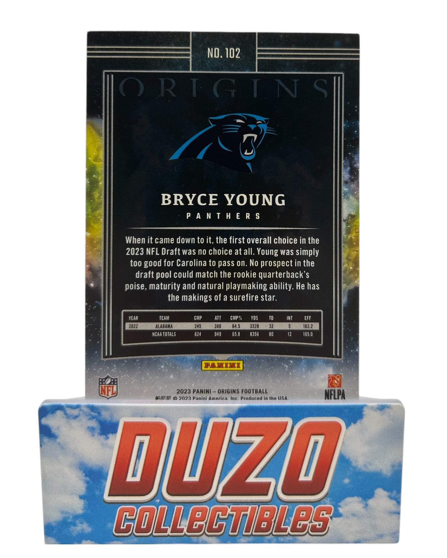 Bryce Young Rookie Panini Origins 2023 No.102