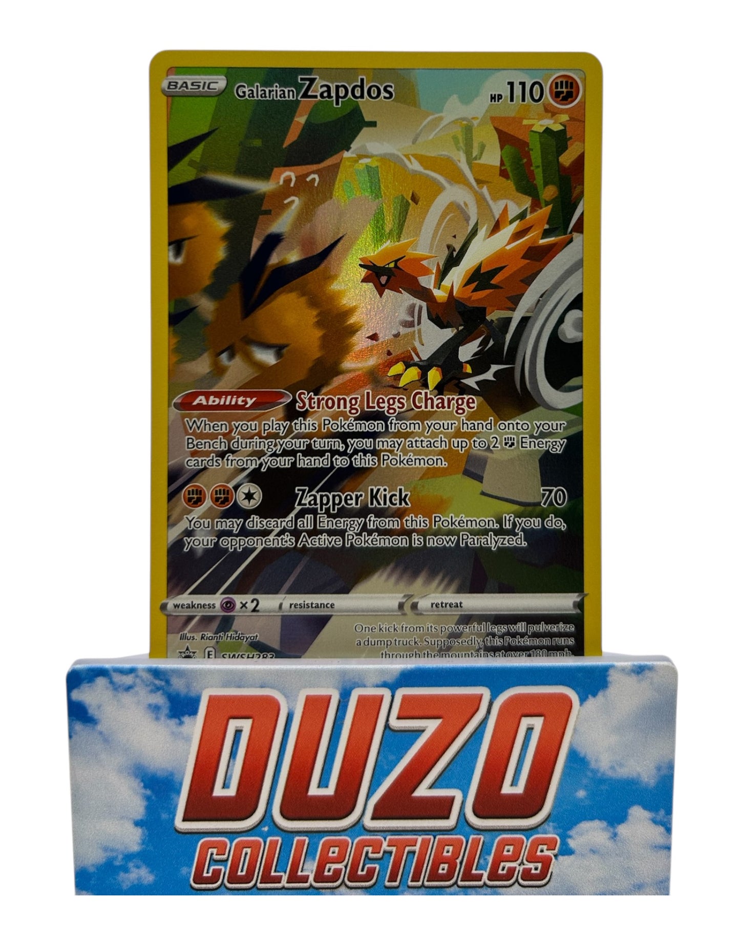 Galarian Zapdos Alt Art Promo SWSH283 Nintendo Pokemon 2023