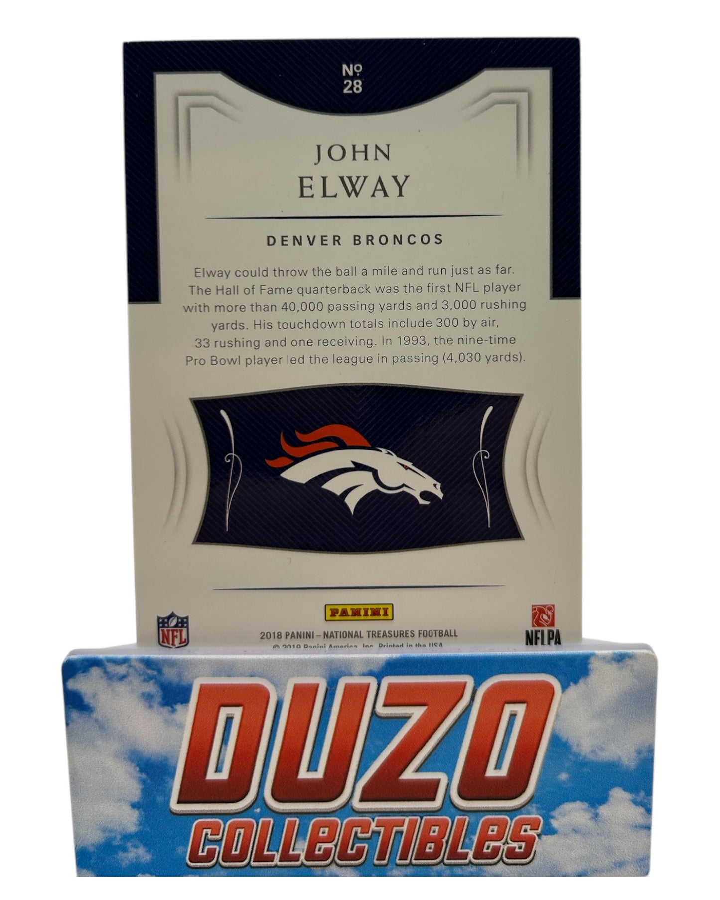 John Elway 7/7 Jersey Number 2018 Panini National Treasures No.28