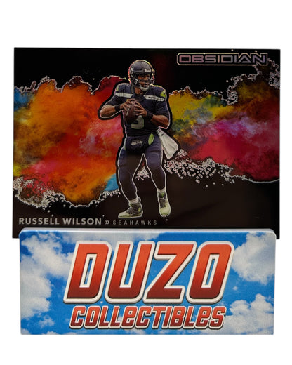 Russell Wilson Color Blast Case Hit 2020 Panini Obsidian no.CBB4