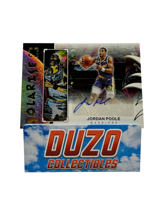 Jordan Poole Solaris Signatures No. SS-GPW 2022-23 Panini Photogenic