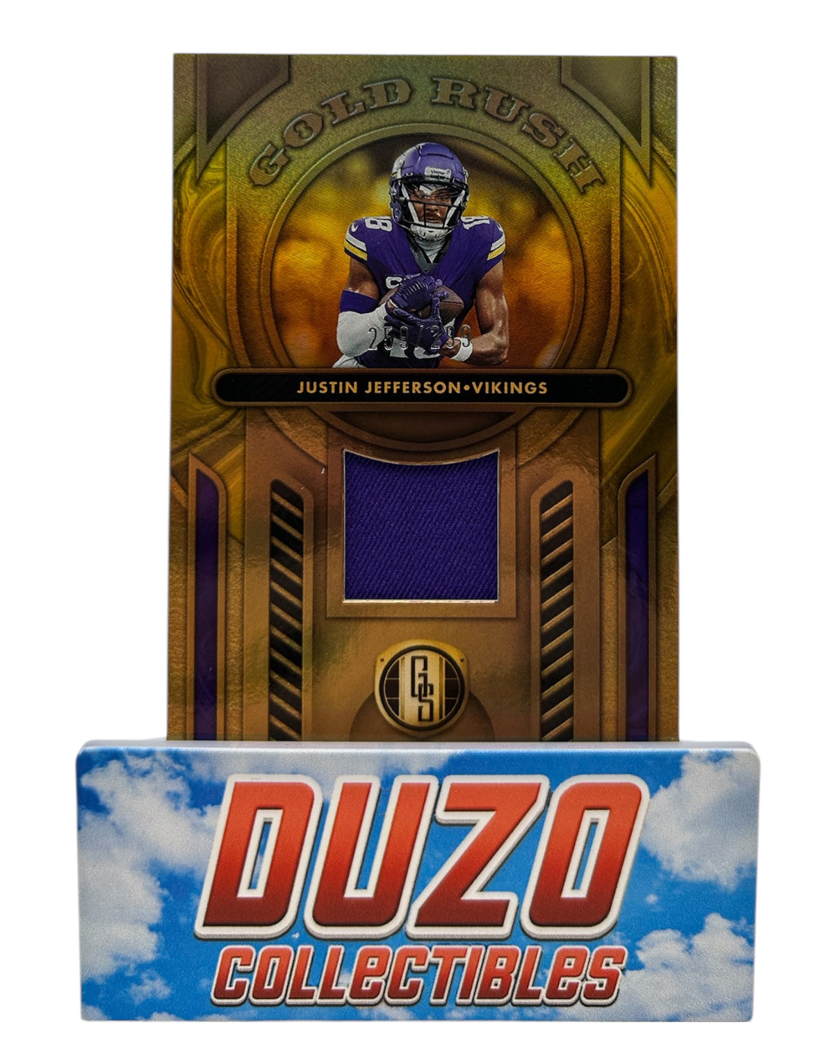 Justin Jefferson Gold Rush Patch /299 Panini Gold Standard 2024 No.GR-JJN