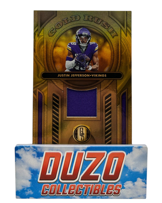 Justin Jefferson Gold Rush Patch /299 Panini Gold Standard 2024 No.GR-JJN