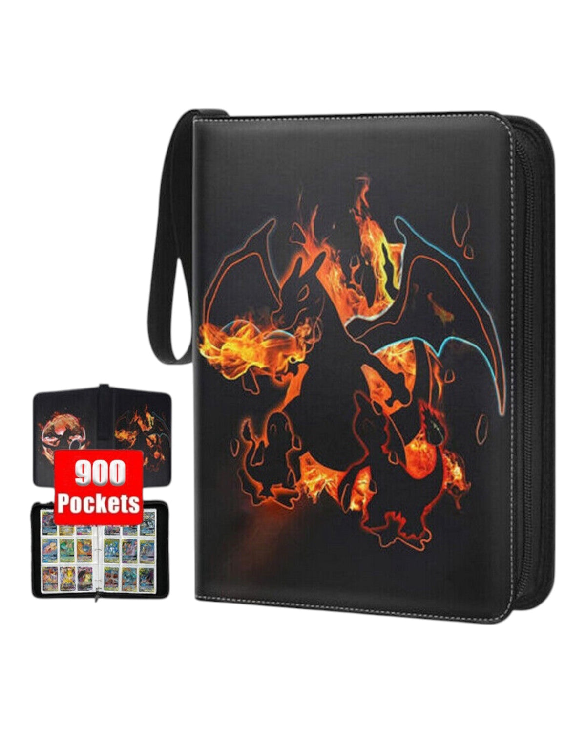 Glurak Binder/Sammelalbum 900 Karten Sealed