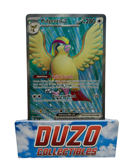 Pidgeot EX Alt Art 217/197 Pokemon Obsidian Flames 2023 Nintendo